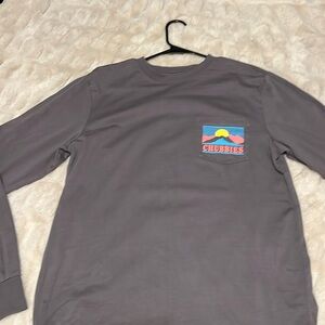 Chubbies long sleeve tee dark gray men’s small